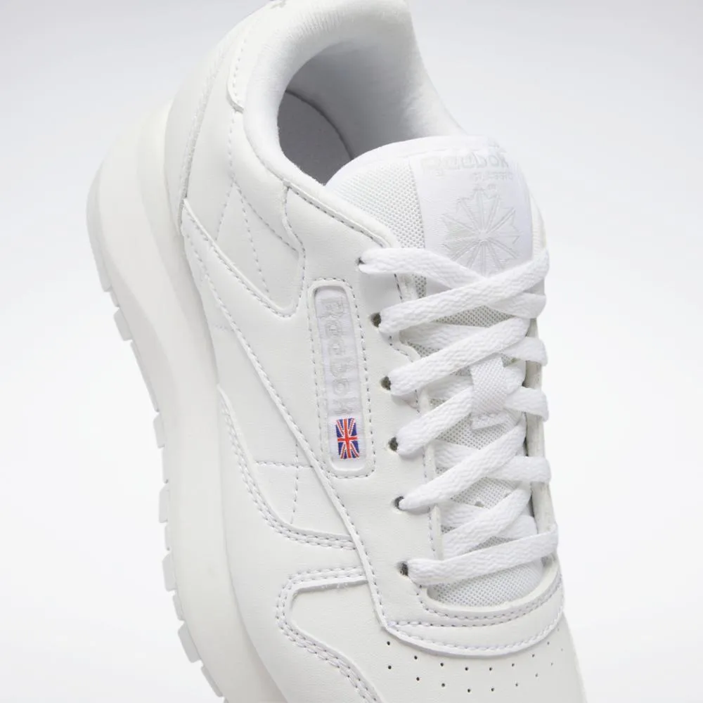 Reebok Footwear Kids CL LTHR SP FTWR WHT/FTWR WHT/PURE GRY 2